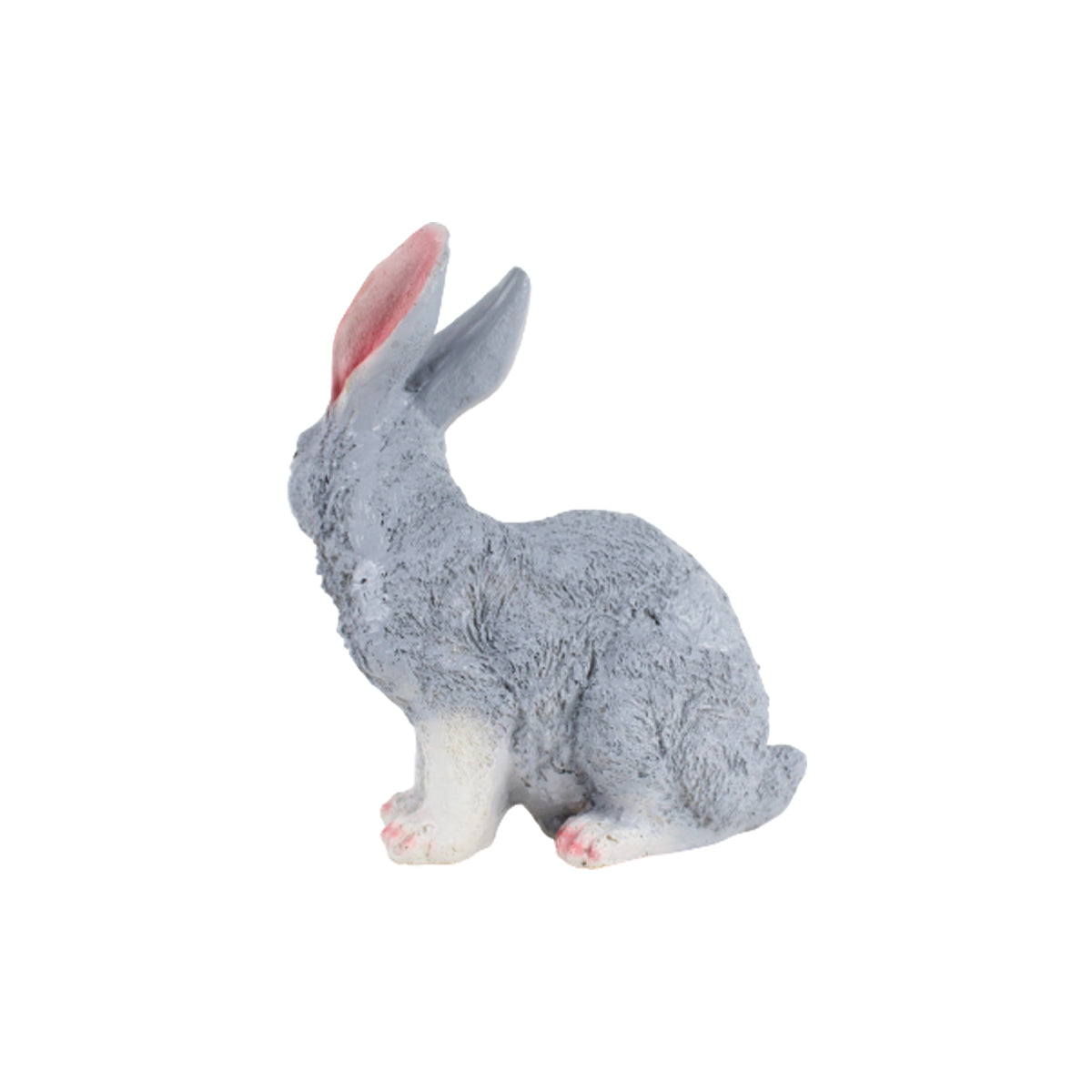 Wonderland resin garden decor Cute Sitting Rabbit (Grey)