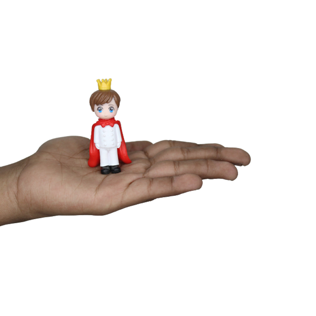 Cute King and Queen-1 (Red and White)( Miniature toys , cake toppers , small figuine, Valentine couple)