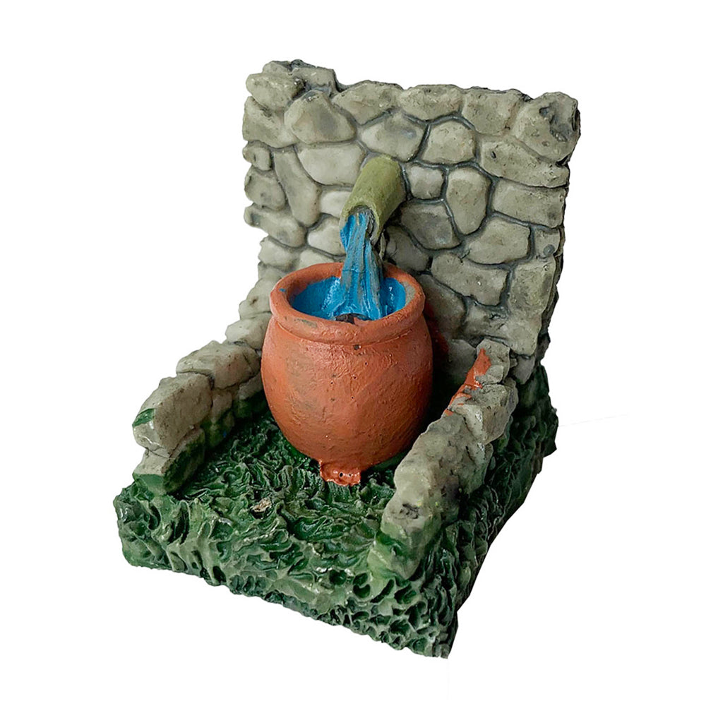 Miniature Toys : Resin Matka Well for Tray Gardening