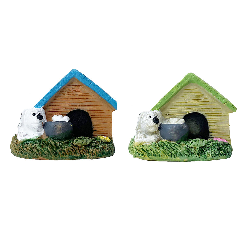 Miniature Toys : (Set of 2) Kennels for Fairy Garden Accessories