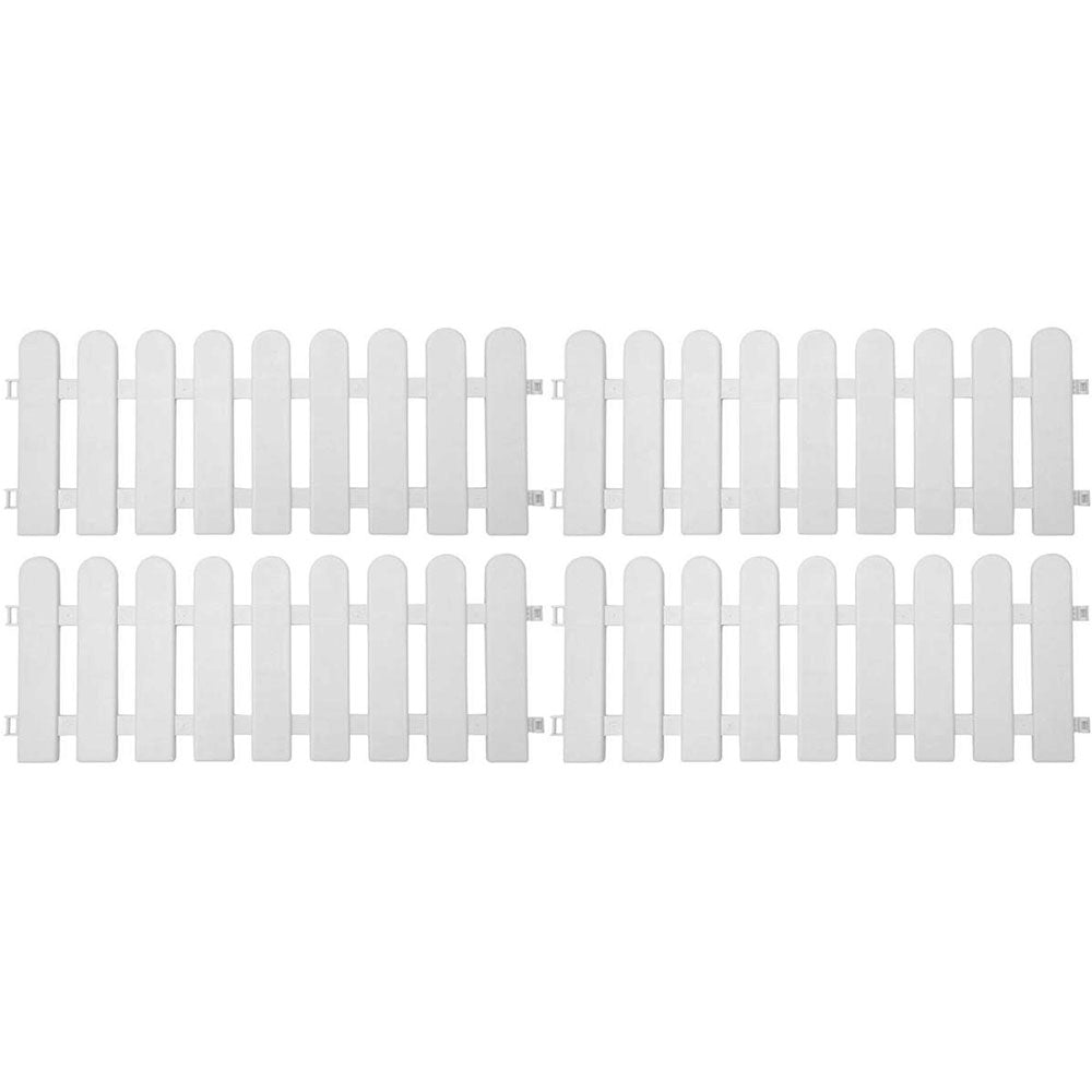 Pack of 5 : PP Picket self Standing Fence for Indoor/Outdoor Garden