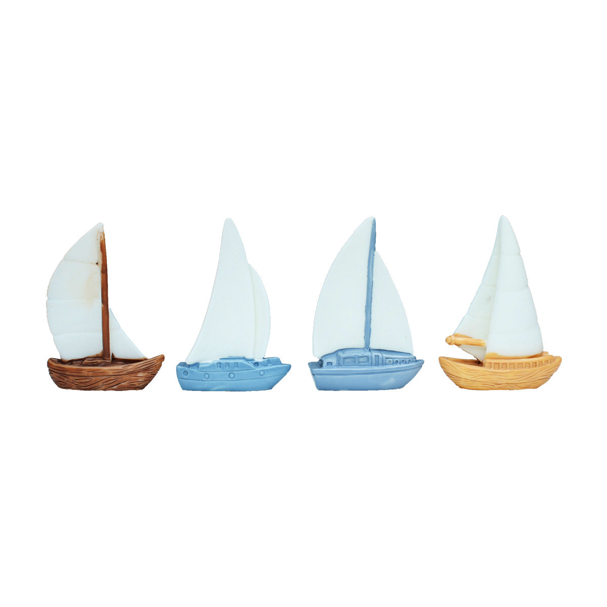 Miniature Toys - Set of 4 Yatch ( Fairy garden accessories)