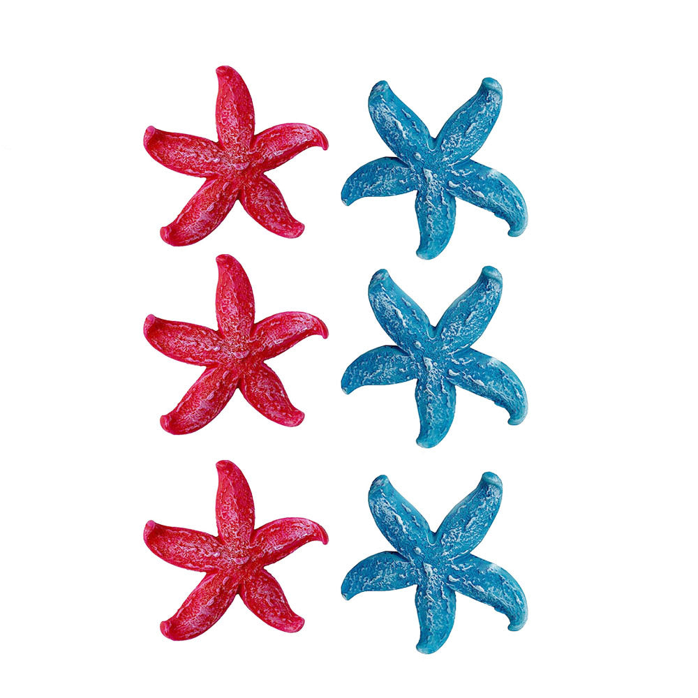 Miniature Toys : (Set of 6) Star Fish for Fairy Garden Accessories