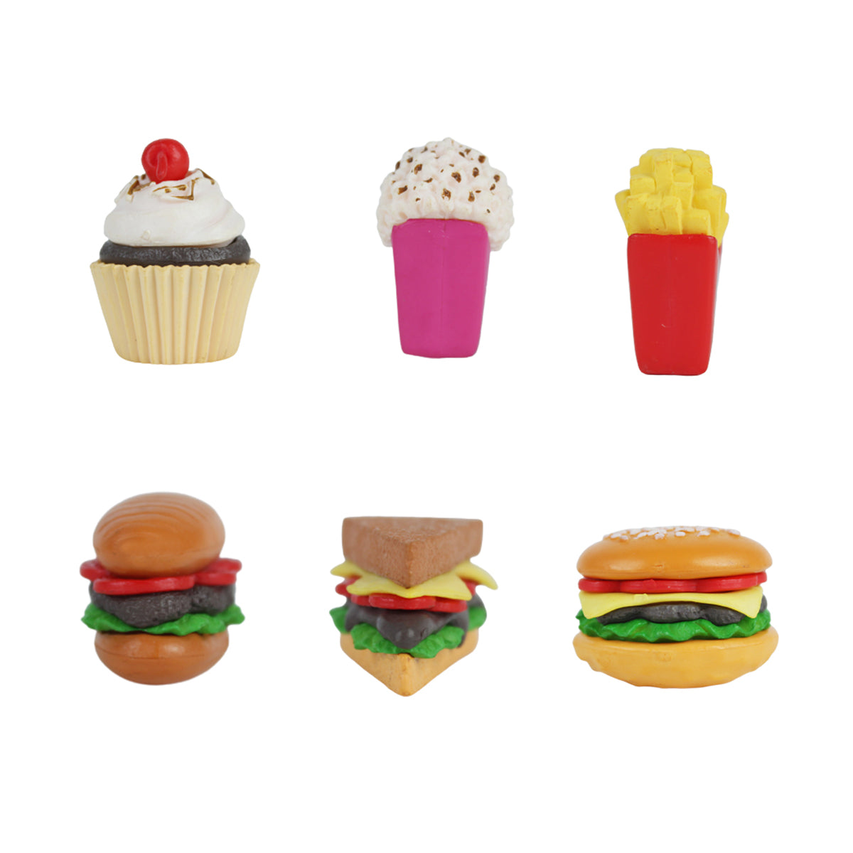 Miniature Toys : (Set of 6) Fast Food