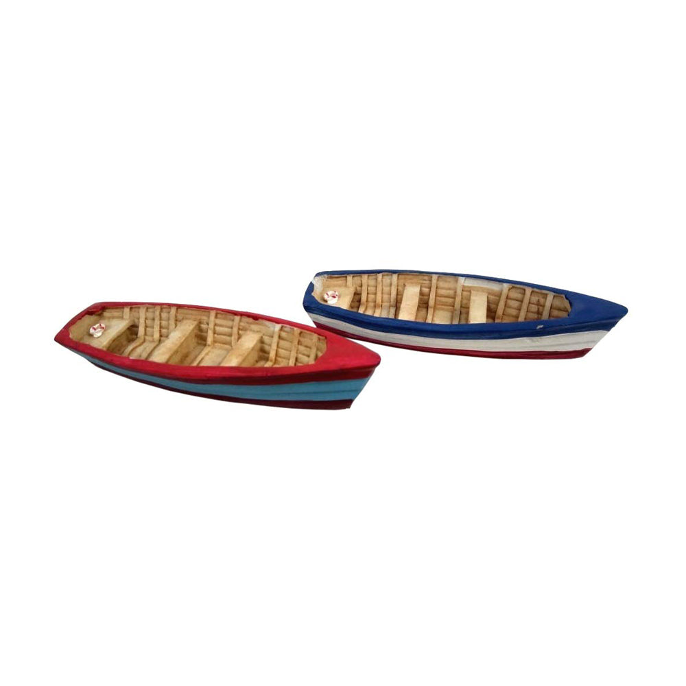 Wonderland (set of 2) Boat Garden / Bonsai Miniature for landscape decoration,Plants ( tray gardening , miniature toys)