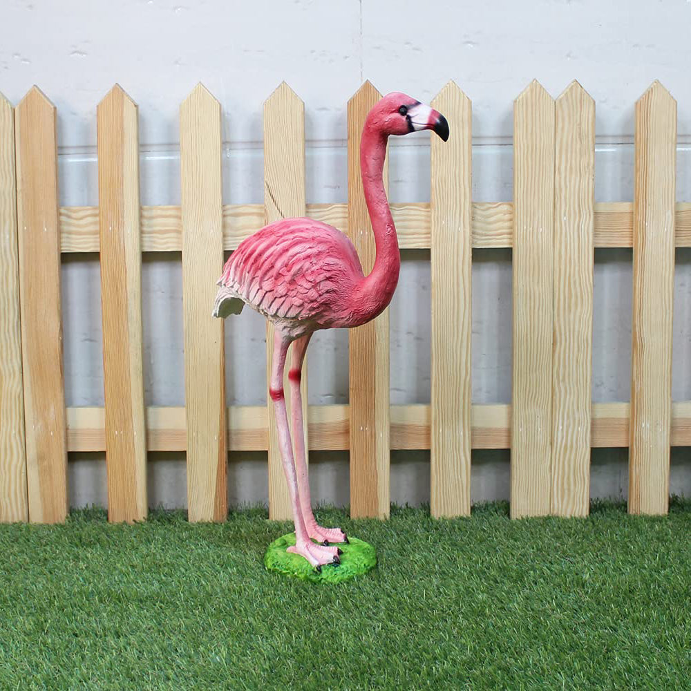 Our Green Window 17 inches Height Small Flamingo Statue for Home & Garden