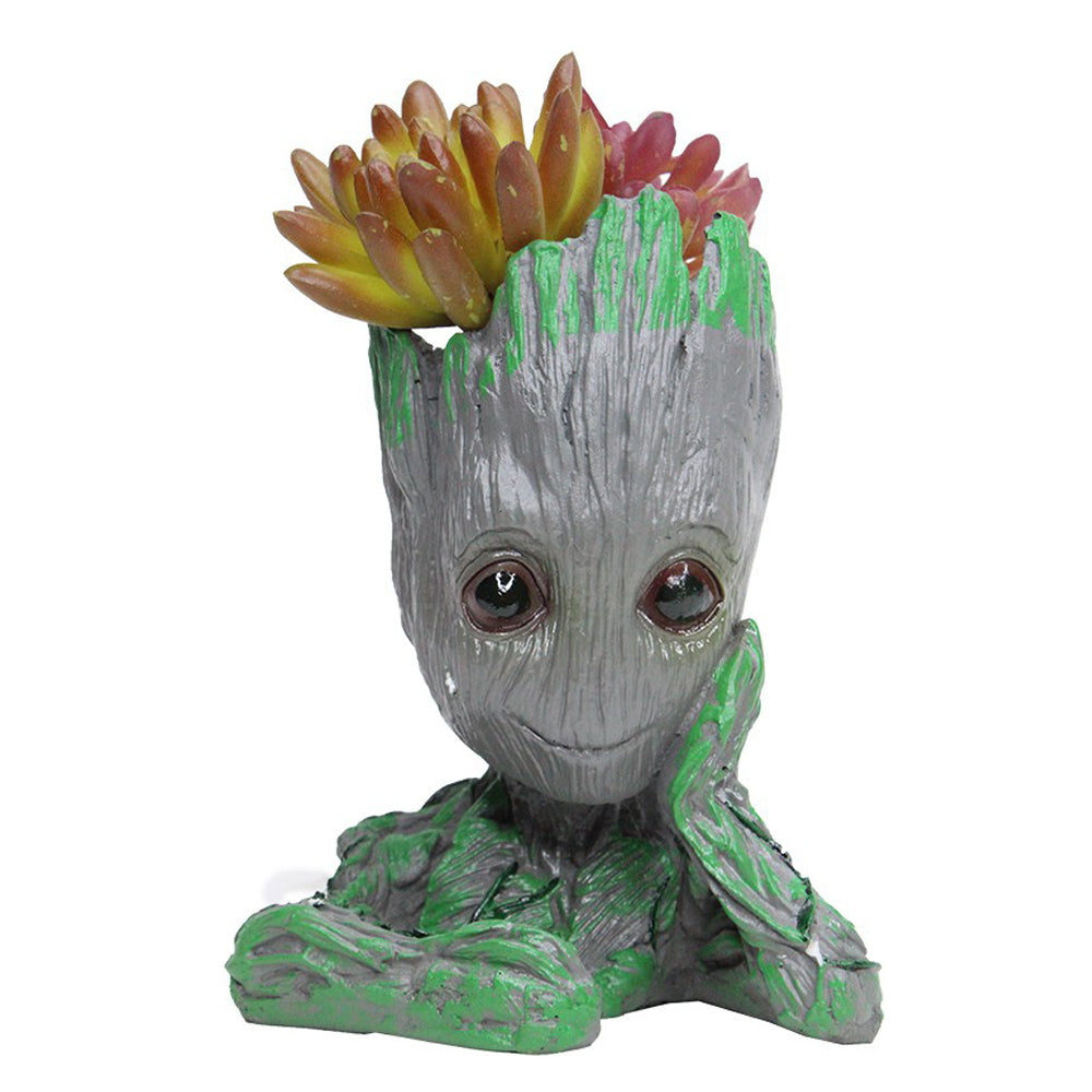 Groot Succulent Pot for Home Decoration (Grey)