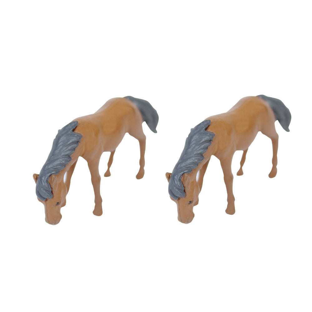 (Set of 2) Horse Garden Miniature for Landscape Decoration.