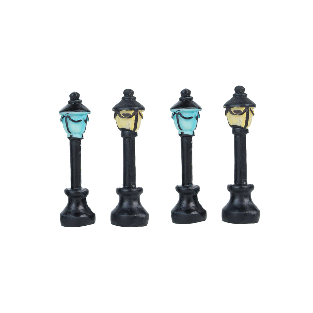 Miniature Toys: (Set of 4) Fairy Garden Street Lights