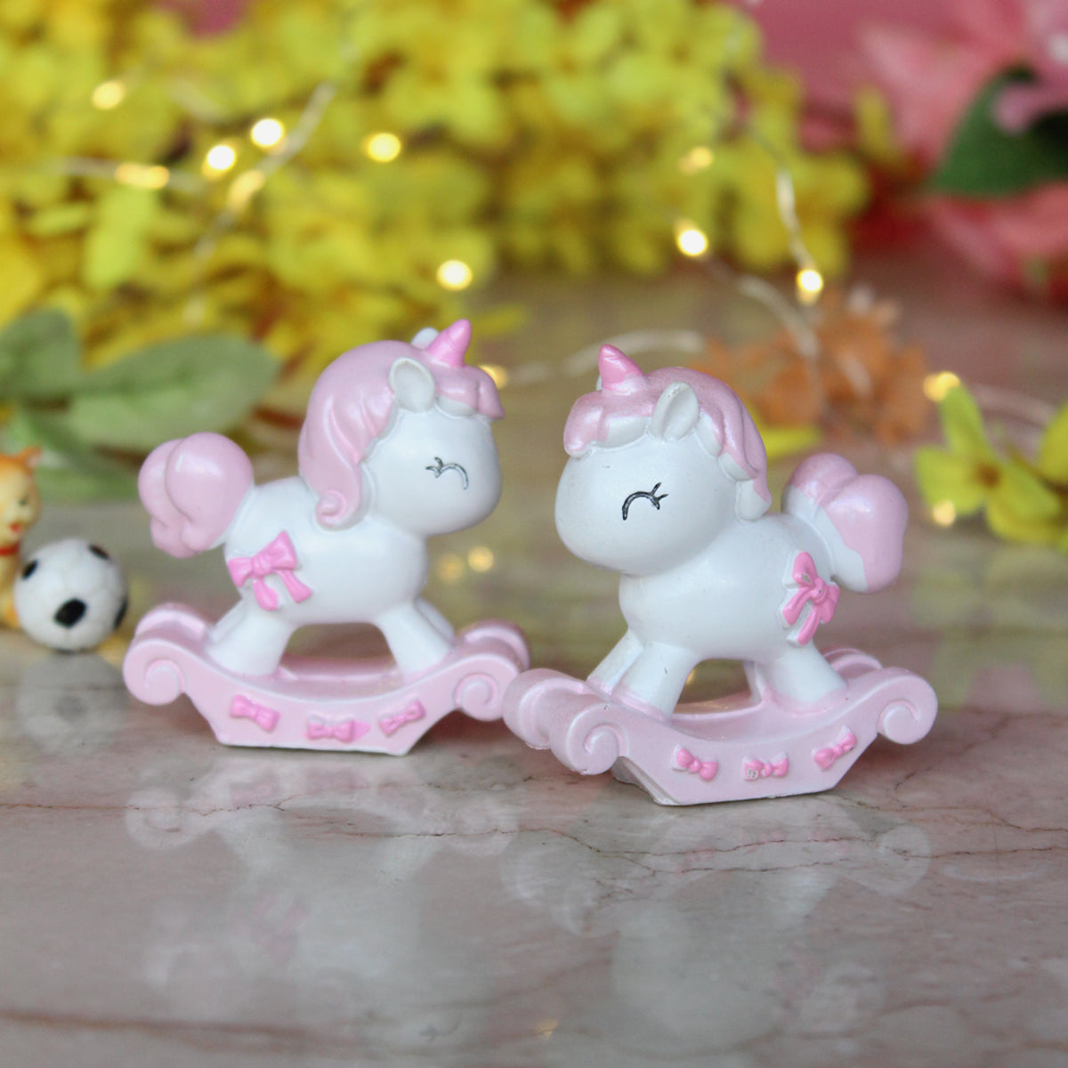 Unicorn baby Rocker (Set of 2 )( Miniature toys , cake toppers , small figuine, unicorn figurine)