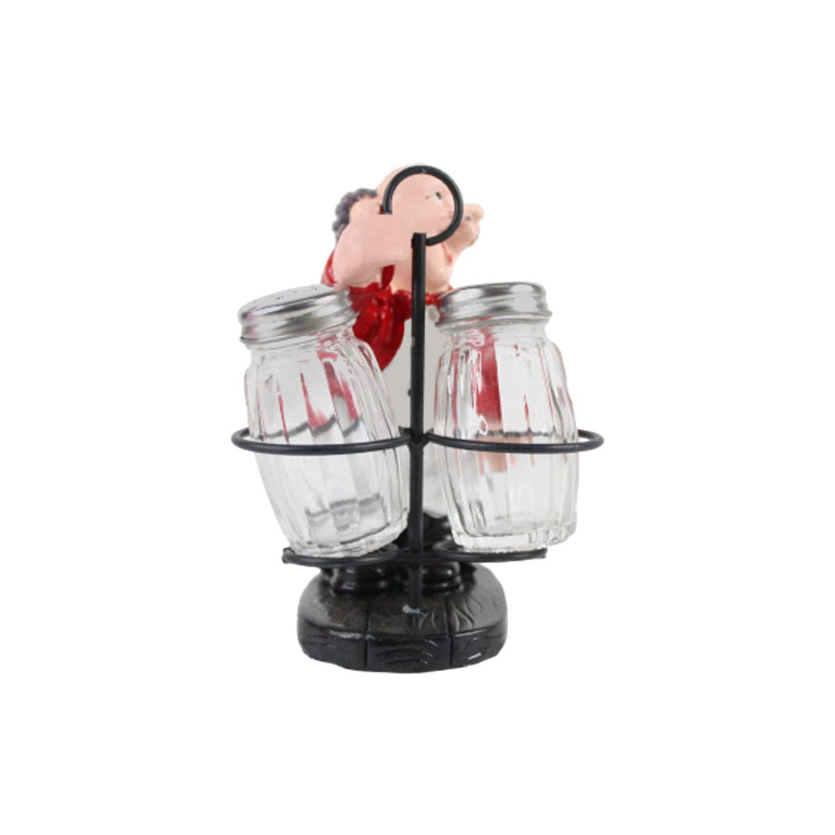 Imported resin Salt and pepper red jacket Chef