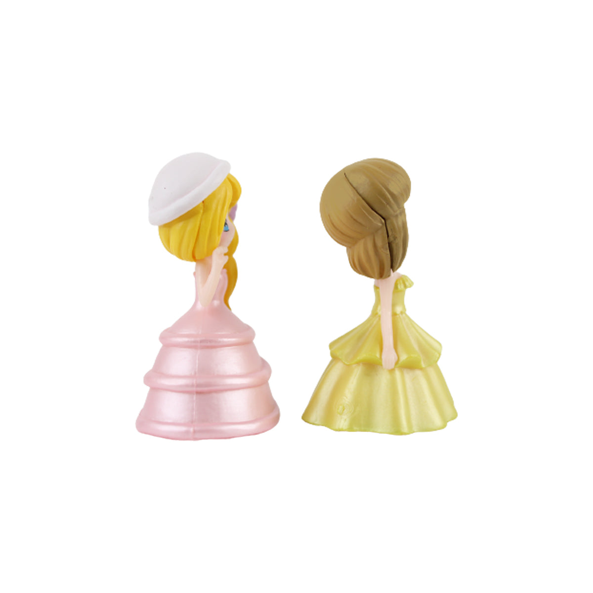 Wonderland Miniature toys dressed Girls - Pink + Yellow