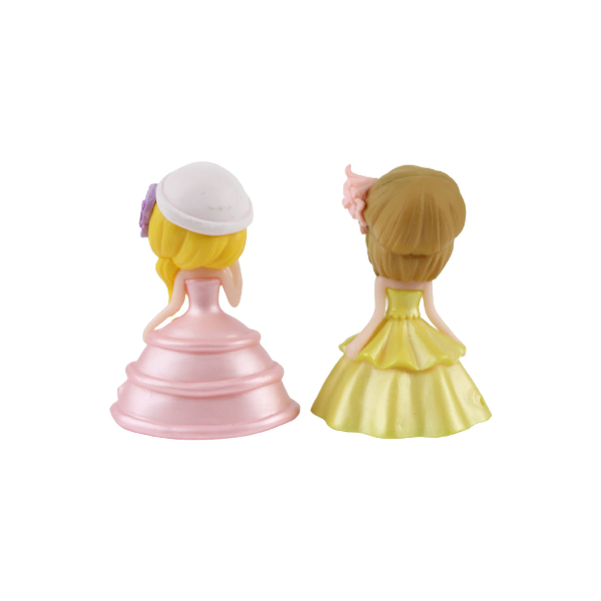 Wonderland Miniature toys dressed Girls - Pink + Yellow