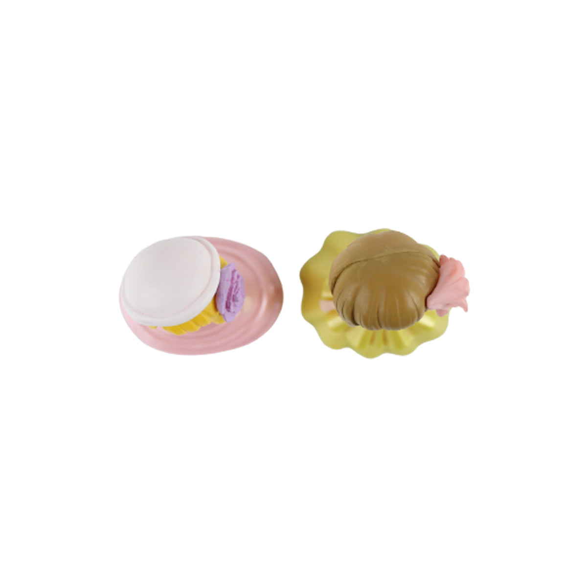 Wonderland Miniature toys dressed Girls - Pink + Yellow