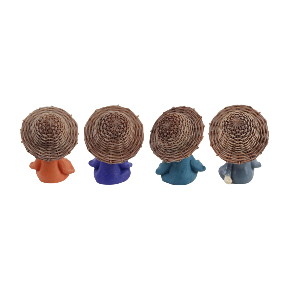 Wonderland ( Set of 4) 2.3 inch height Four sitting musician Monk