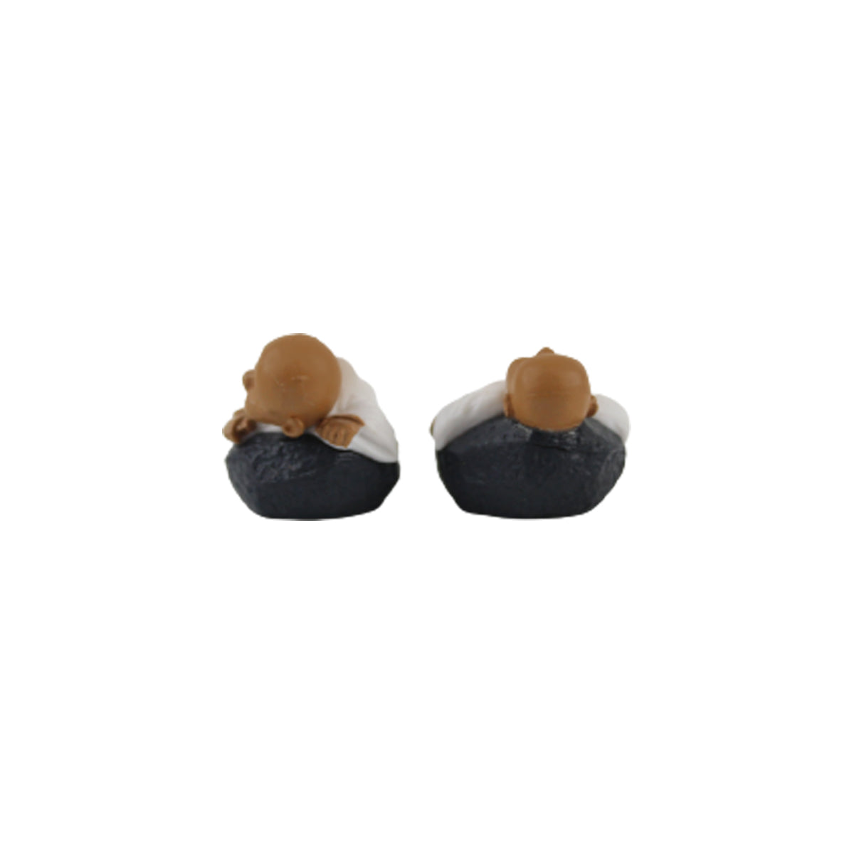 Wonderland  Miniature toys Set of 10 Sleeping Monk on Stone