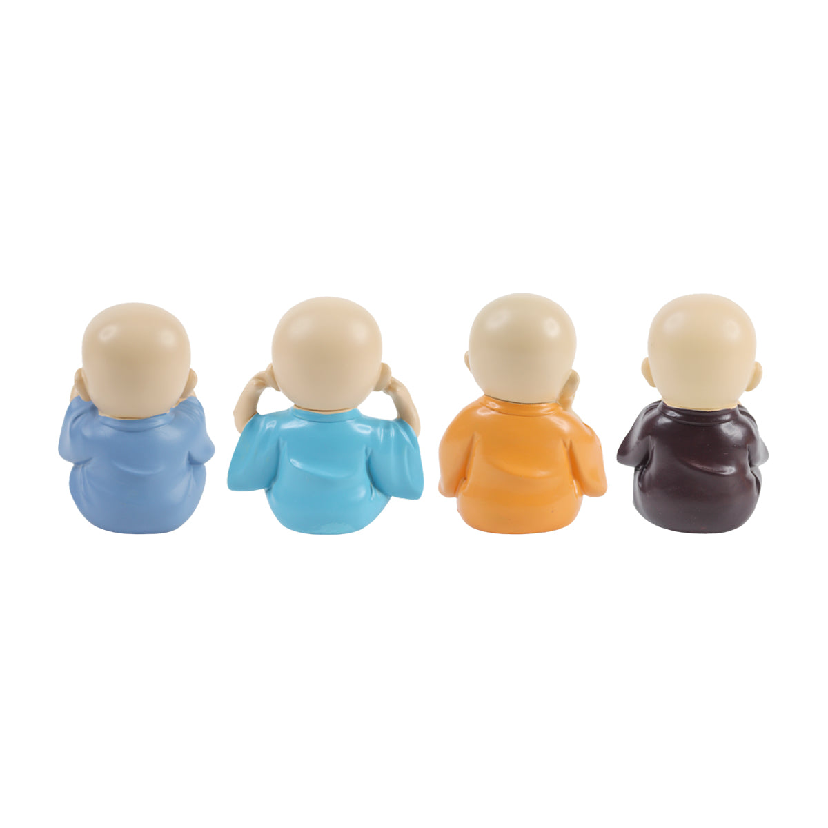 Wonderland ( Set of 4) 2.3 inch height cute Four sitting Monk