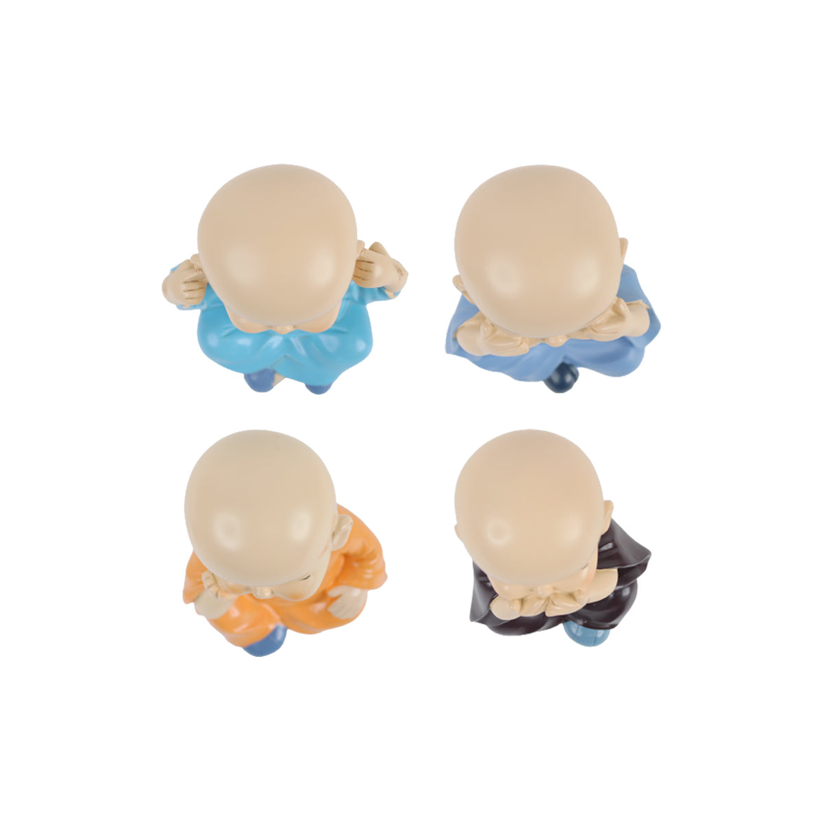 Wonderland ( Set of 4) 2.3 inch height cute Four sitting Monk