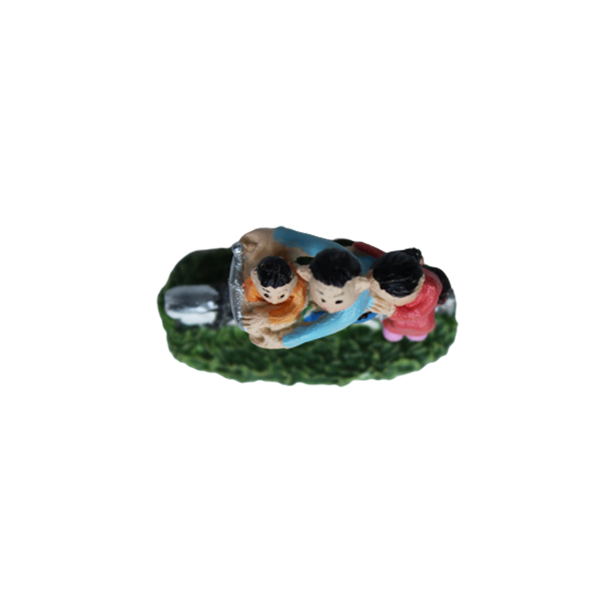 Miniature Toys : (Set of 2) Family on Bike