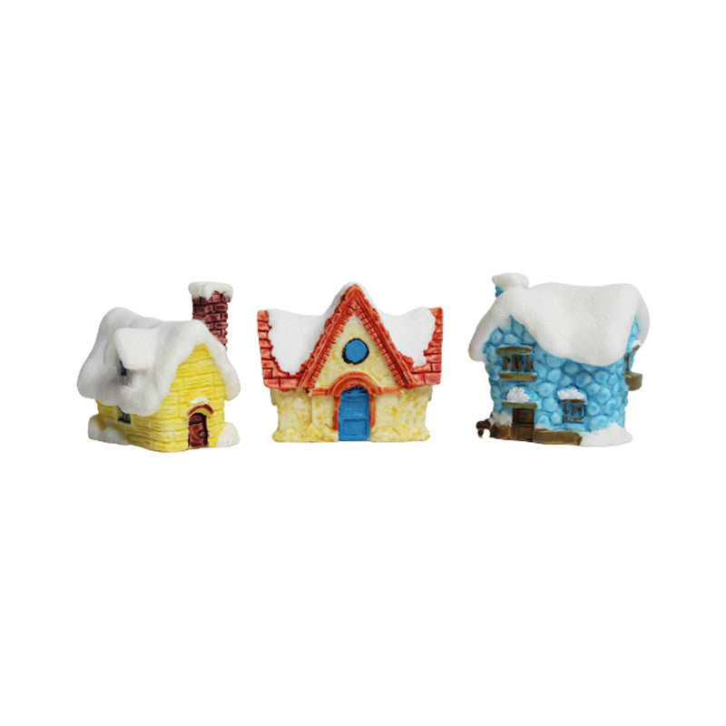 Wonderland Fairyland house (Set of 3)|Miniature toys | Tiny toys |Mini collectibles |Small figures | Miniature dollhouse| Miniature fairy garden accessories| Unique gifts