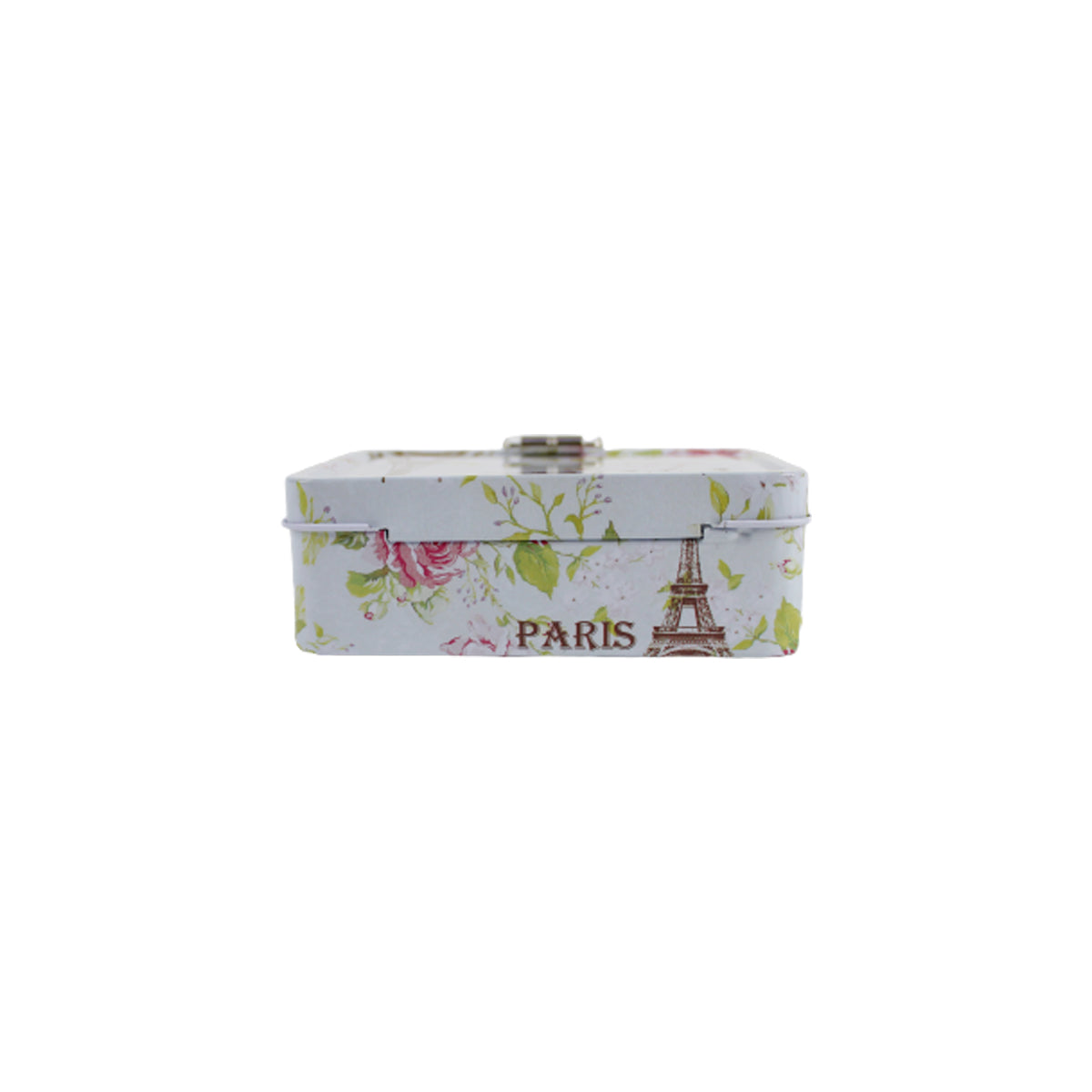 Paris print storage box with lock