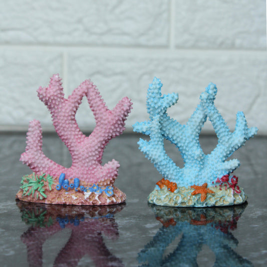 Miniature toys Set of 2 Coral (Miniature Fairy Garden Accessoriesfor DIY tray garden Plant Décor)