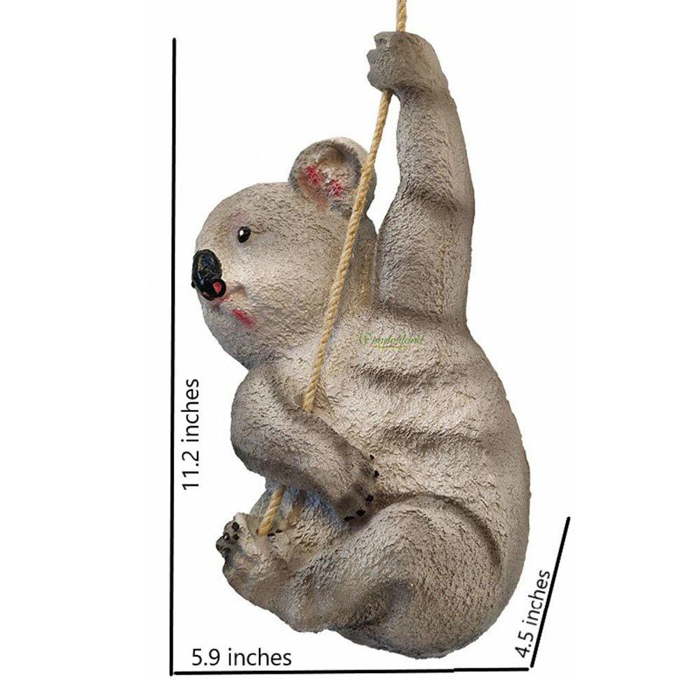 Koala on Rope Statue for Garden Decoration