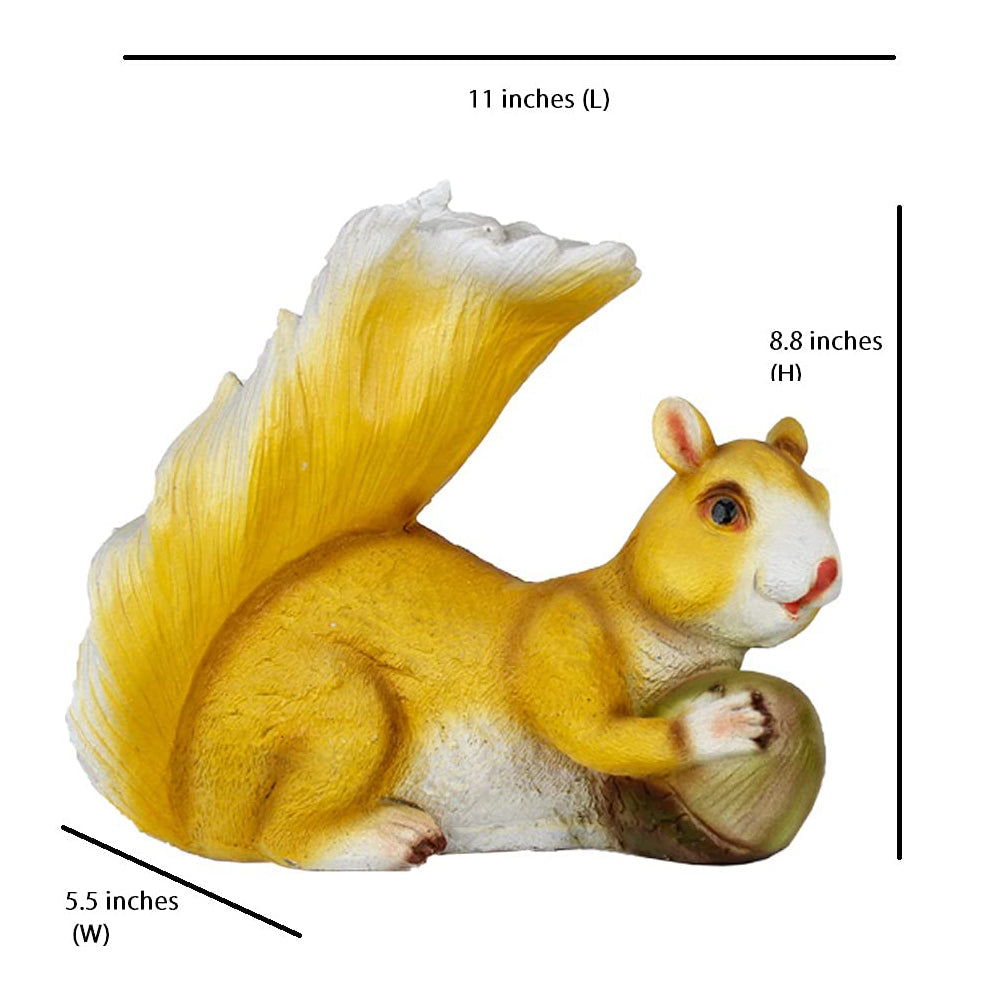 Squirrel Statue for Balcony and Garden Decoration