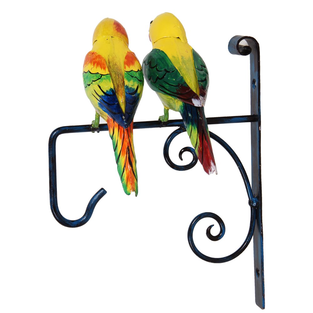 Two Parrots Wall Plant Hanger for Home Decoration