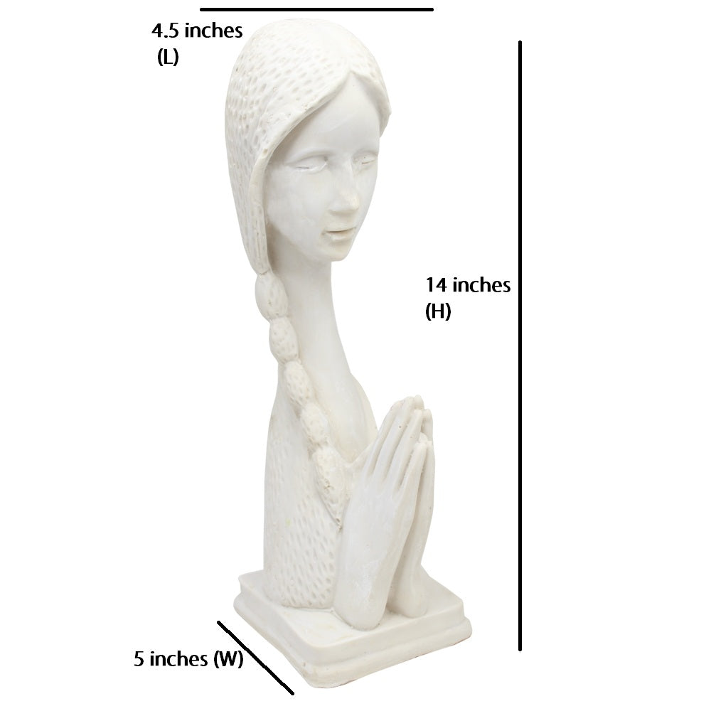 Namaste Girl Statue for Home Decoration