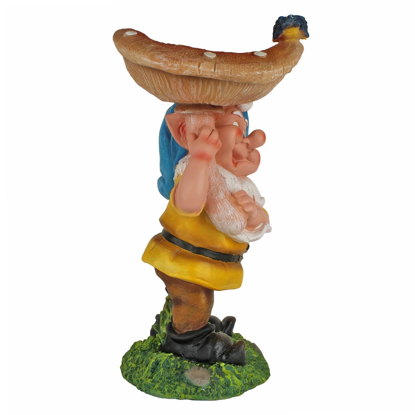 Dwarf/gnome Mushroom Bird Feeder for Garden Decoration