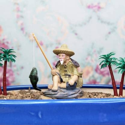 Miniature Toys : Fisherman for Fairy Garden Accessories