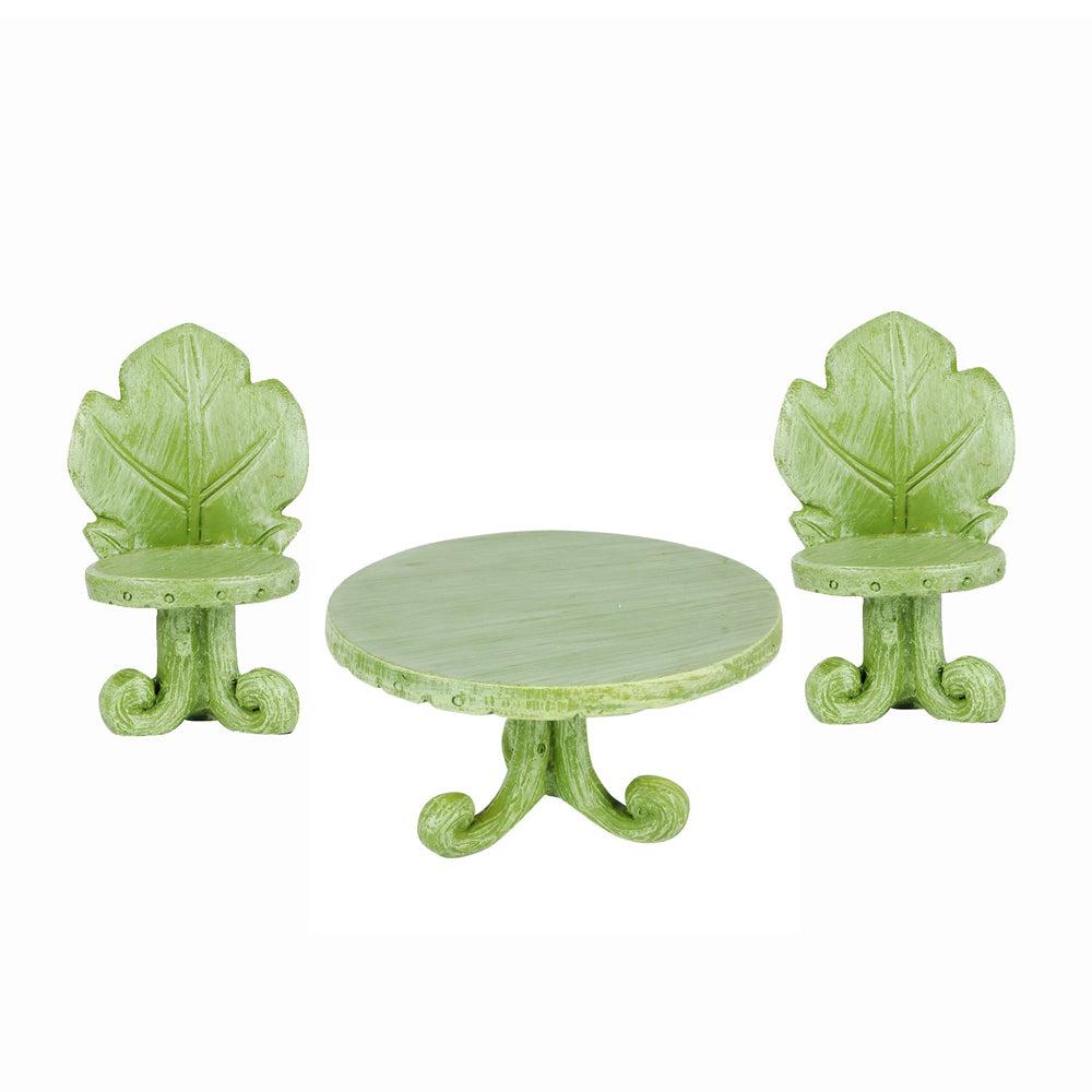 Miniature Toys : Table Set with Leaf Bistro