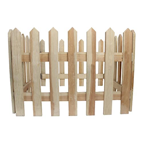 Pack of 4 : Pine Wooden Fence for Indoor/Outdoor Garden