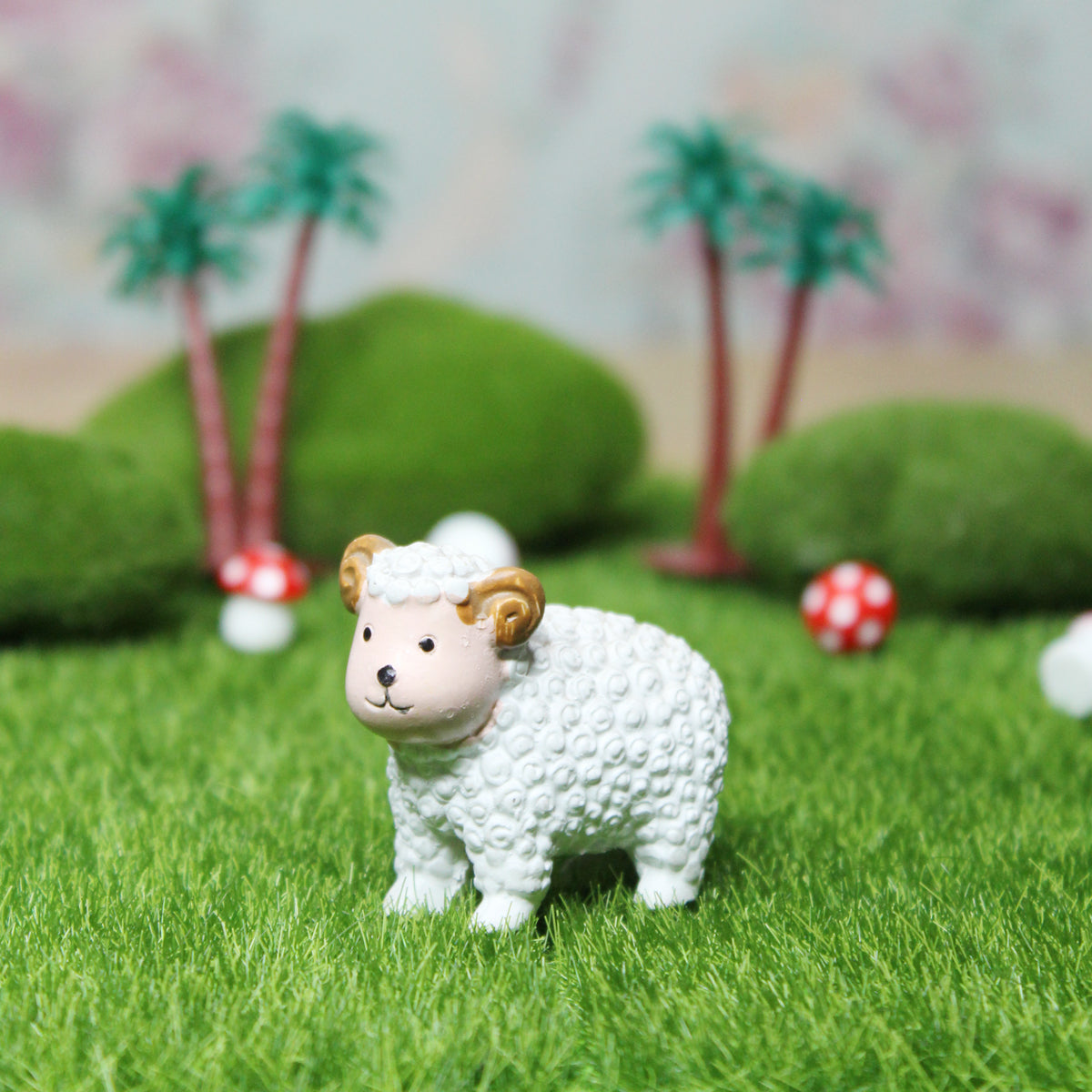 Miniature Toys : (4 Pc/Set ) Sheep for Fairy Garden Accessories