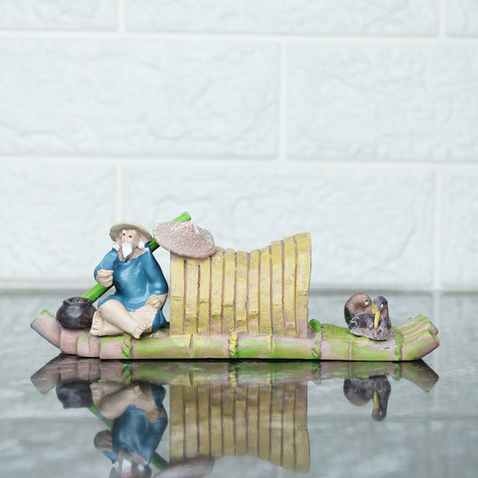 Miniature Toys : Fisherman on Boat