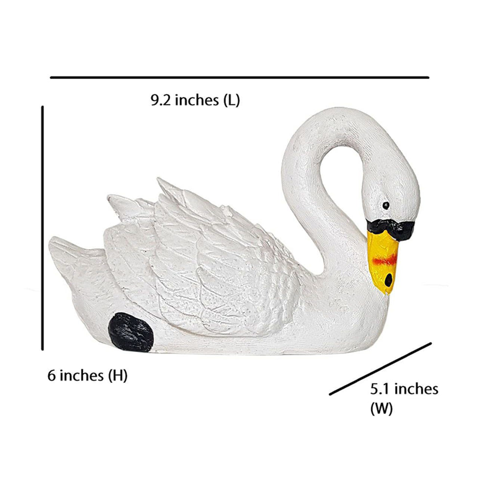 Front Swan Statue for Home and Garden Decoration