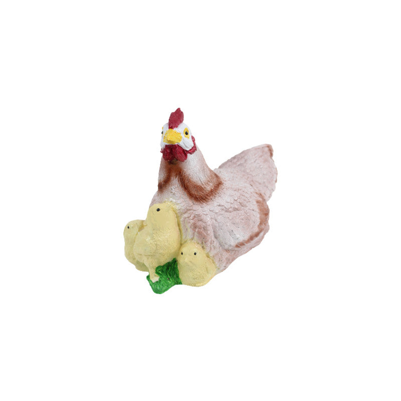 Wonderland Resin Hen With Chicks Garden décor Statue