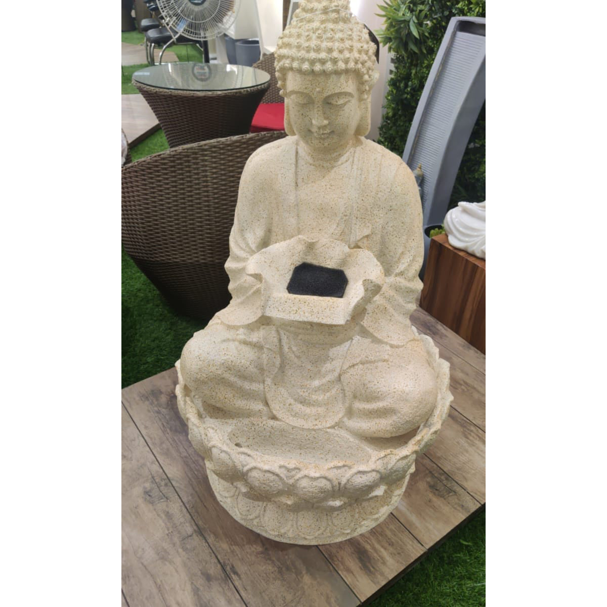 Our Green Window Big Size Fiber Buddha Fountain