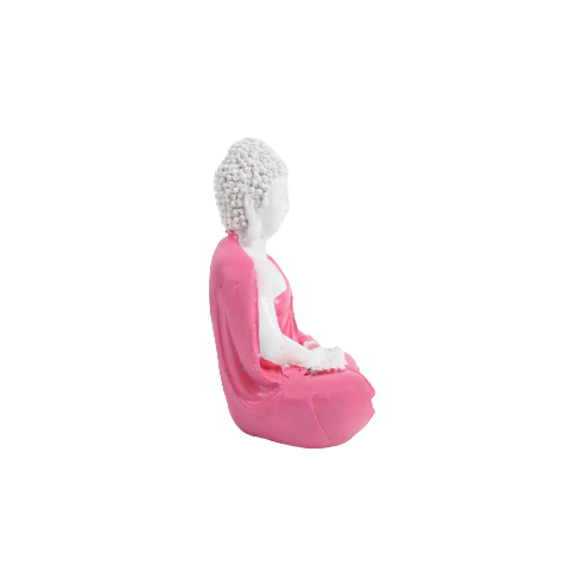 Wonderland 5 inch  Resin Pink Samadhi Buddha