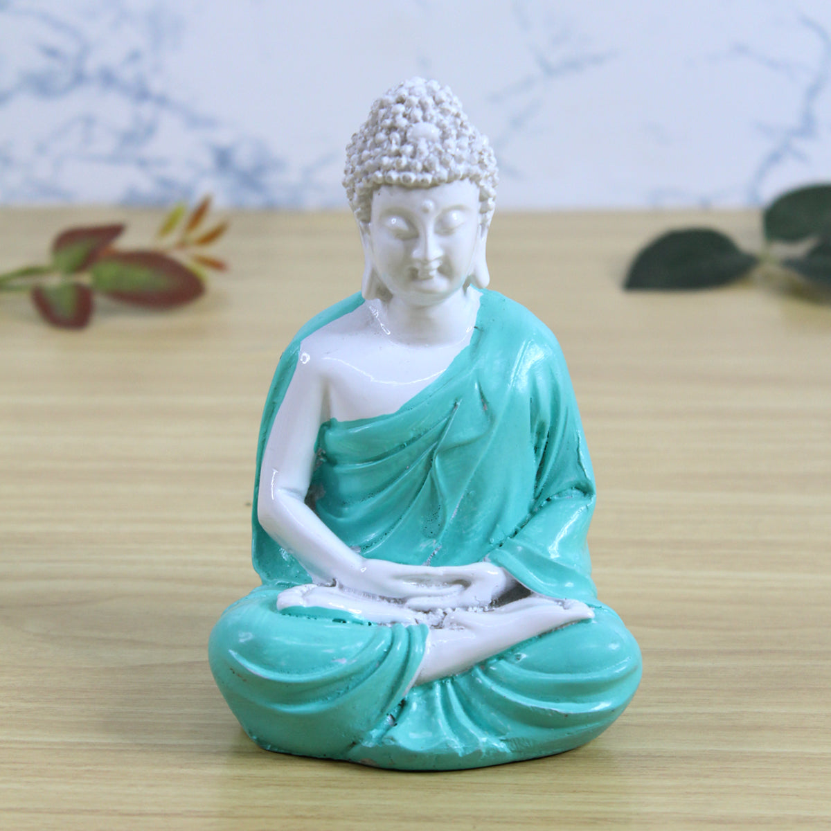 Wonderland 5 inch Resin Blue Samadhi Buddha