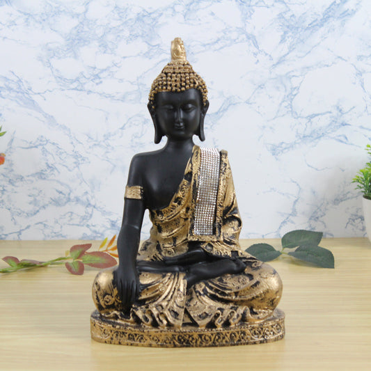 Wonderland Golden Buddha 11 INCHES Statue