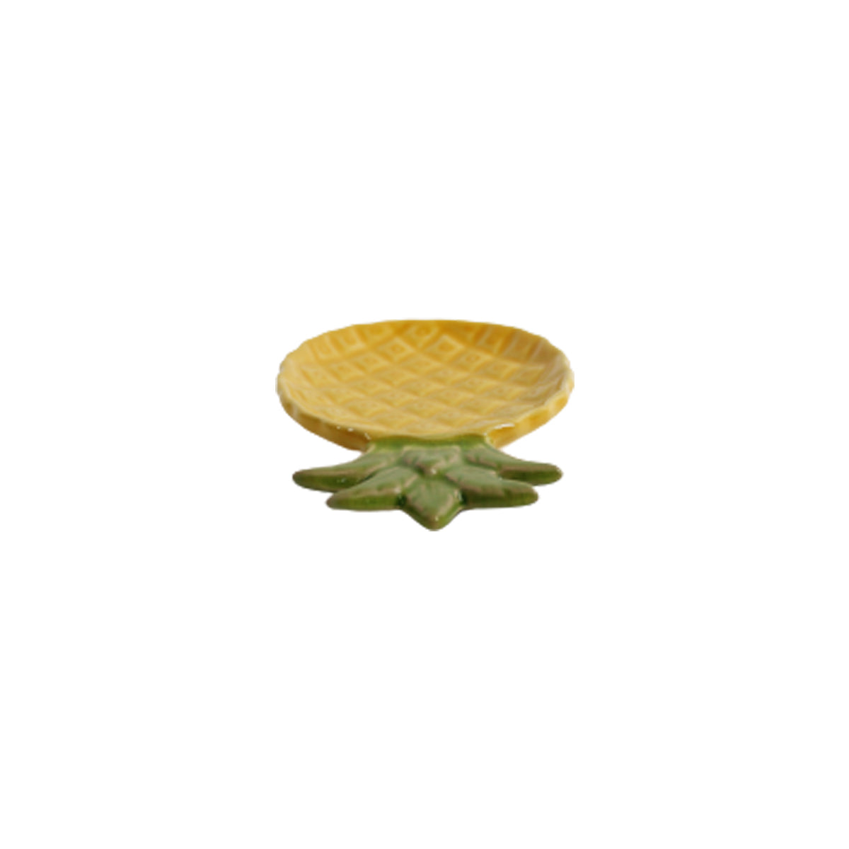 Wonderland Imported Pineapple Ceramic Tray (Set of 2)