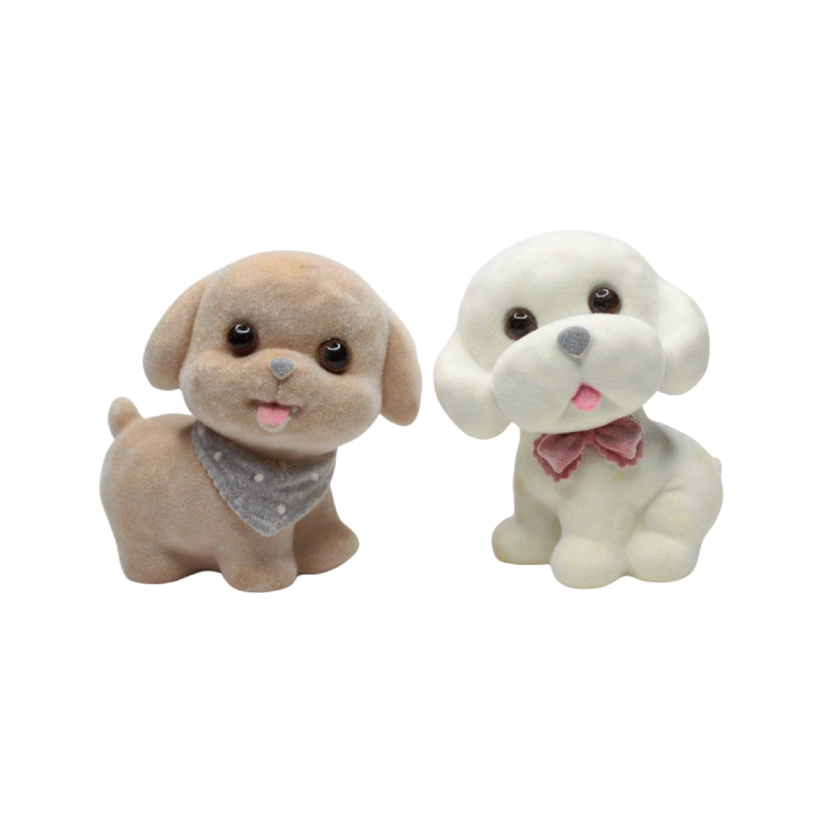 Wonderland imported resin set of 2 brown and resin dog