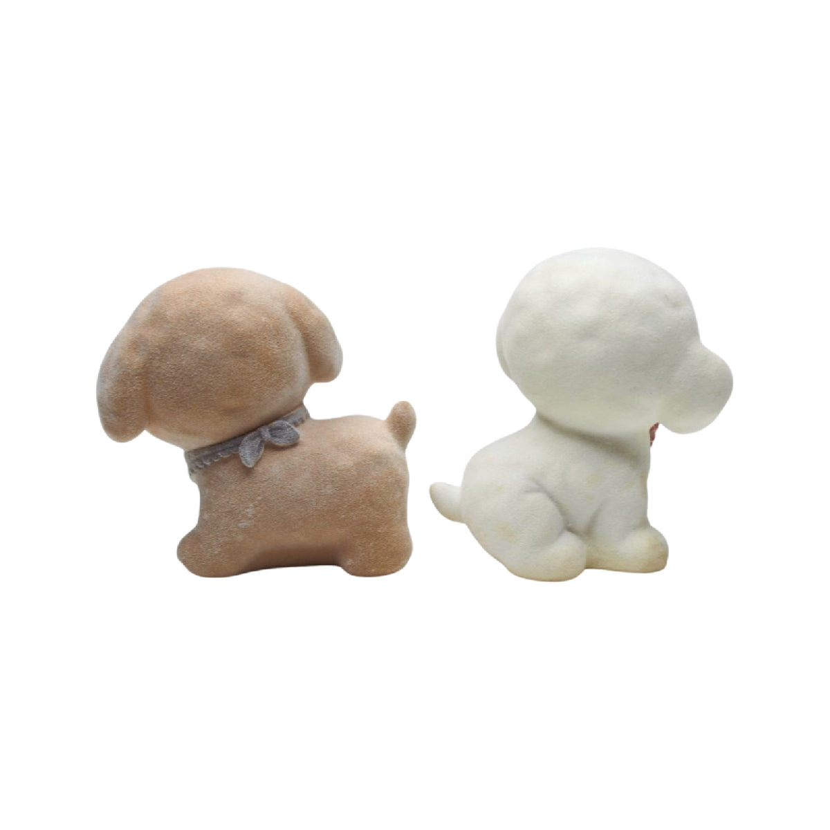 Wonderland imported resin set of 2 brown and resin dog