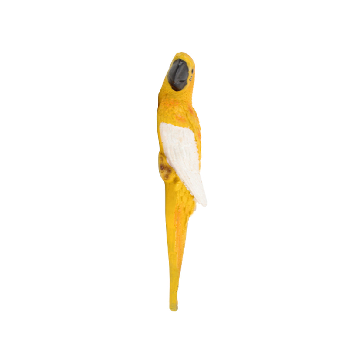 Wonderland Yellow Parrot-Medium outdoor statue  (Front view)