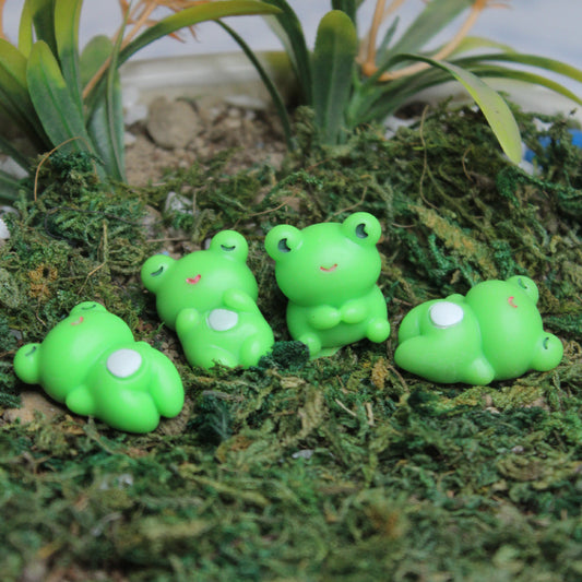 Wonderland imported miniatures ( pack of 4 ) playful frogs