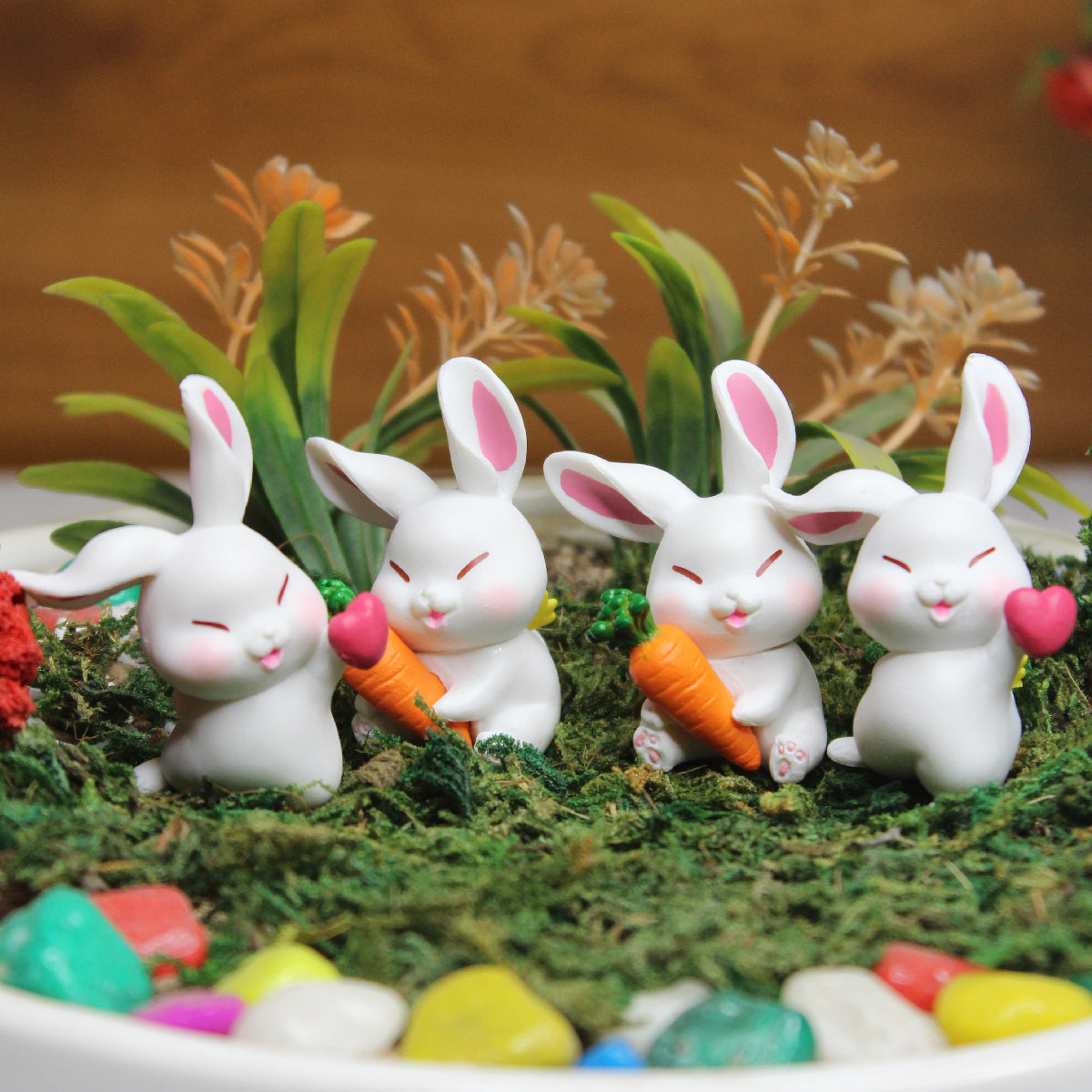 Wonderland imported miniatures ( pack of 4 ) bunny