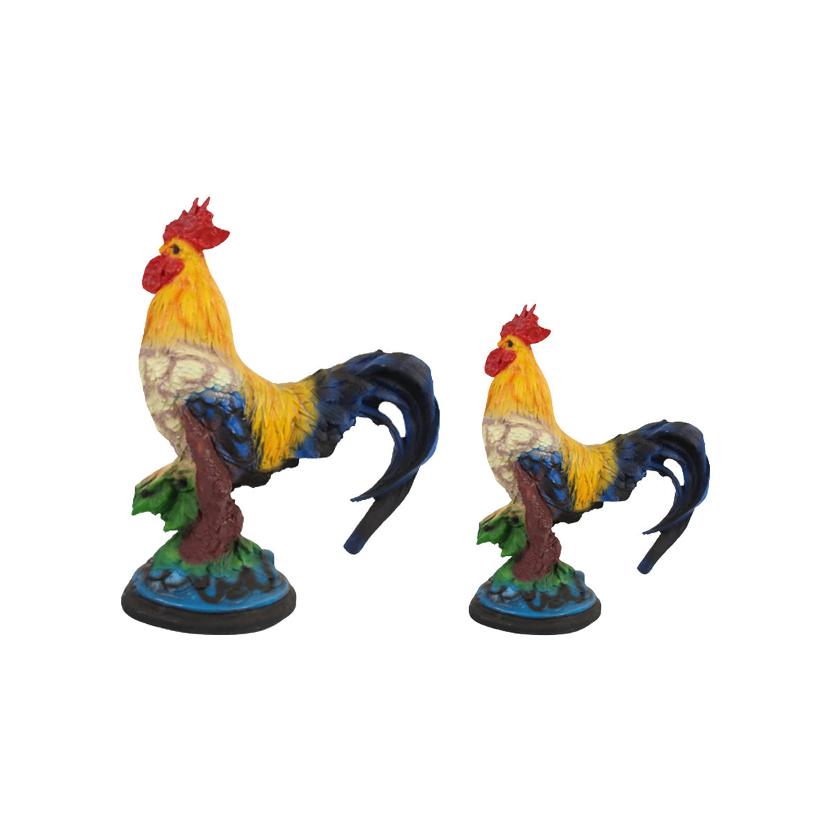 (Set of 2) Hens Statue for Indoors and Outdoor Decoration