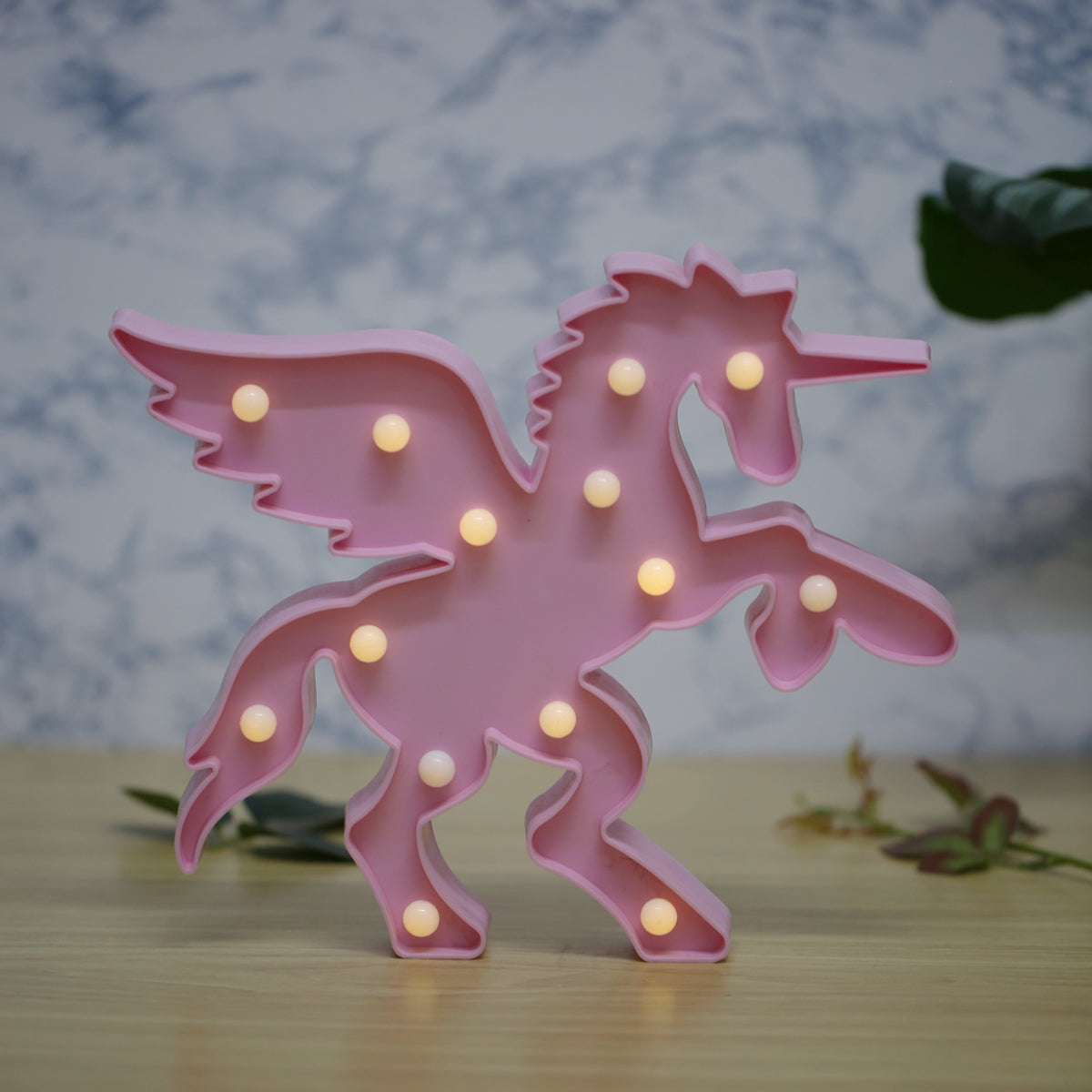 Unicorn LED wall light-Pink for kids room night light (Hole at the back)